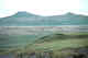 Looking across the tundra to Bogoslof hill. St. Paul.  Pribilofs.  This is the highest hill on the island.